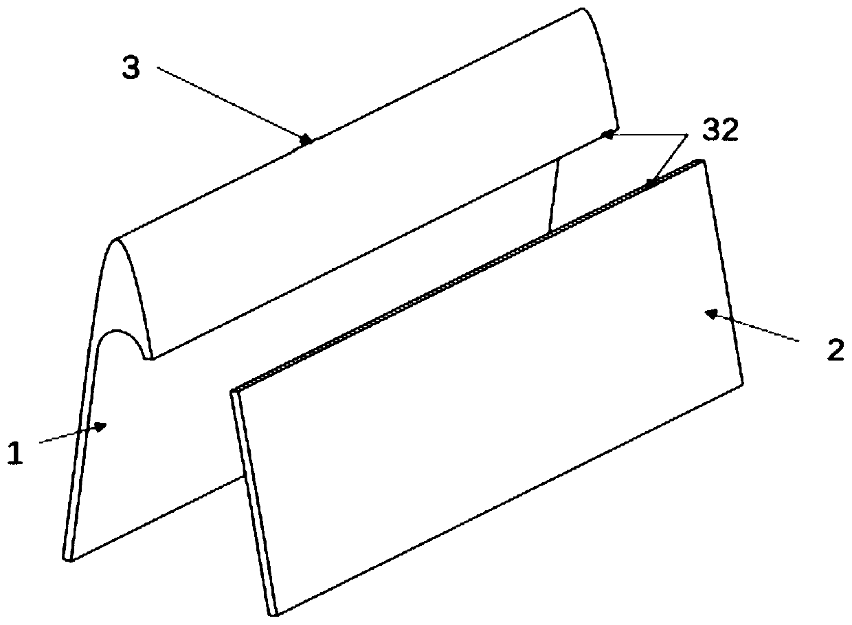 Metal edge wrapper for aircraft engine fan blade, machining tool and machining method