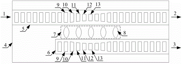 Double-stepped terahertz wave polarization beam splitter