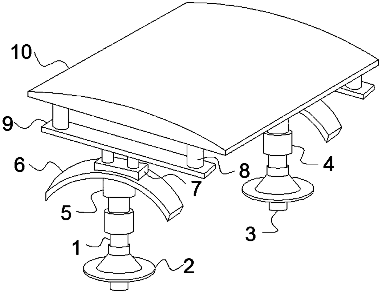 Rooting type photovoltaic panel solar power generating device for desert regions