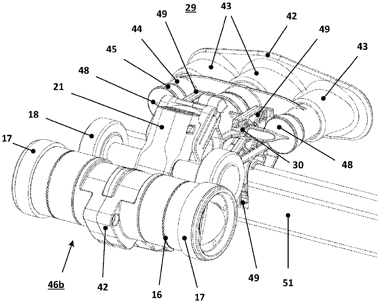 Multiple nozzle junction of textile machine, textile machine, and method for operating textile machine