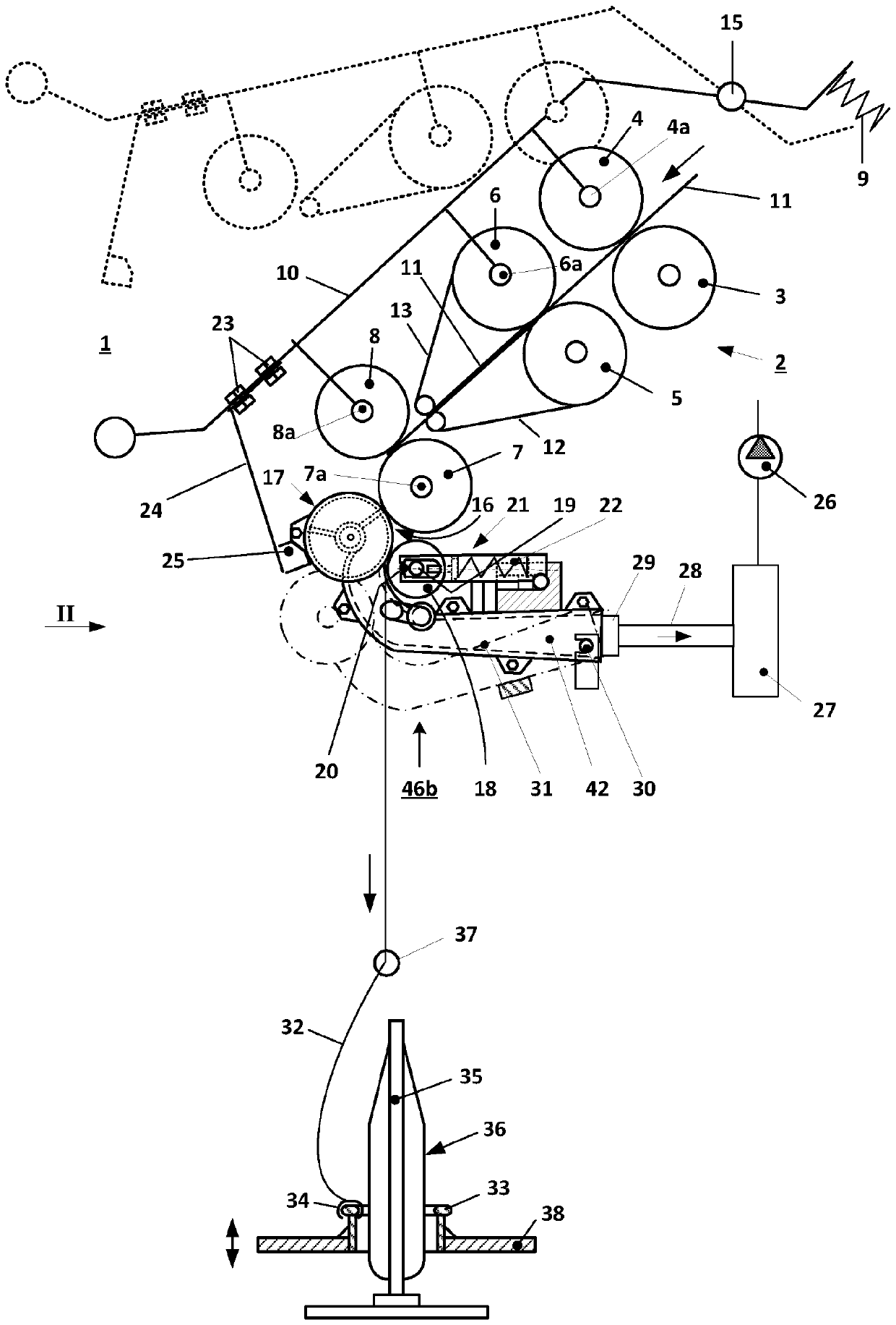 Multiple nozzle junction of textile machine, textile machine, and method for operating textile machine