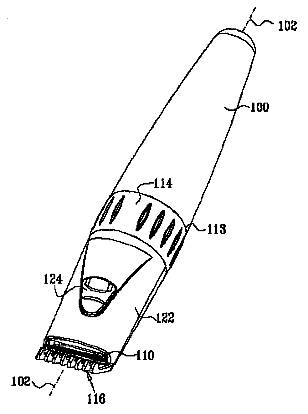 Rotary extendable hair clipper