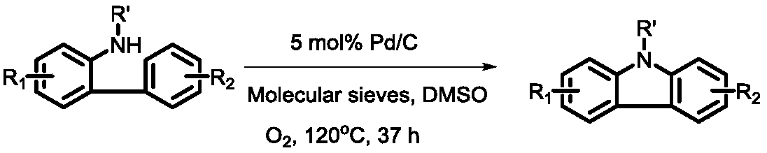 A kind of synthetic method of n-substituted carbazole