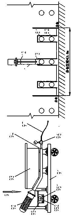 Fabricated type building automatic grouting equipment and method