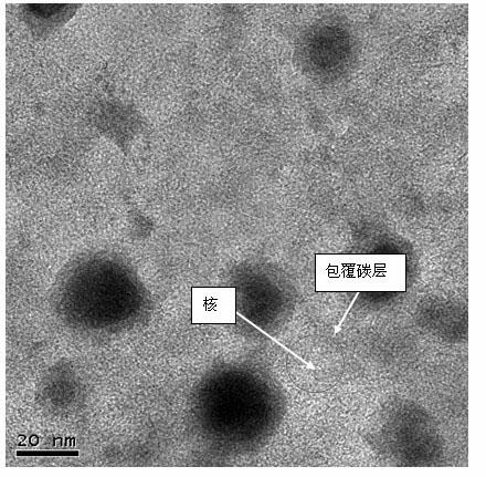 Method for preparing WC-Co nano composite powder by in situ reduction and carbonization