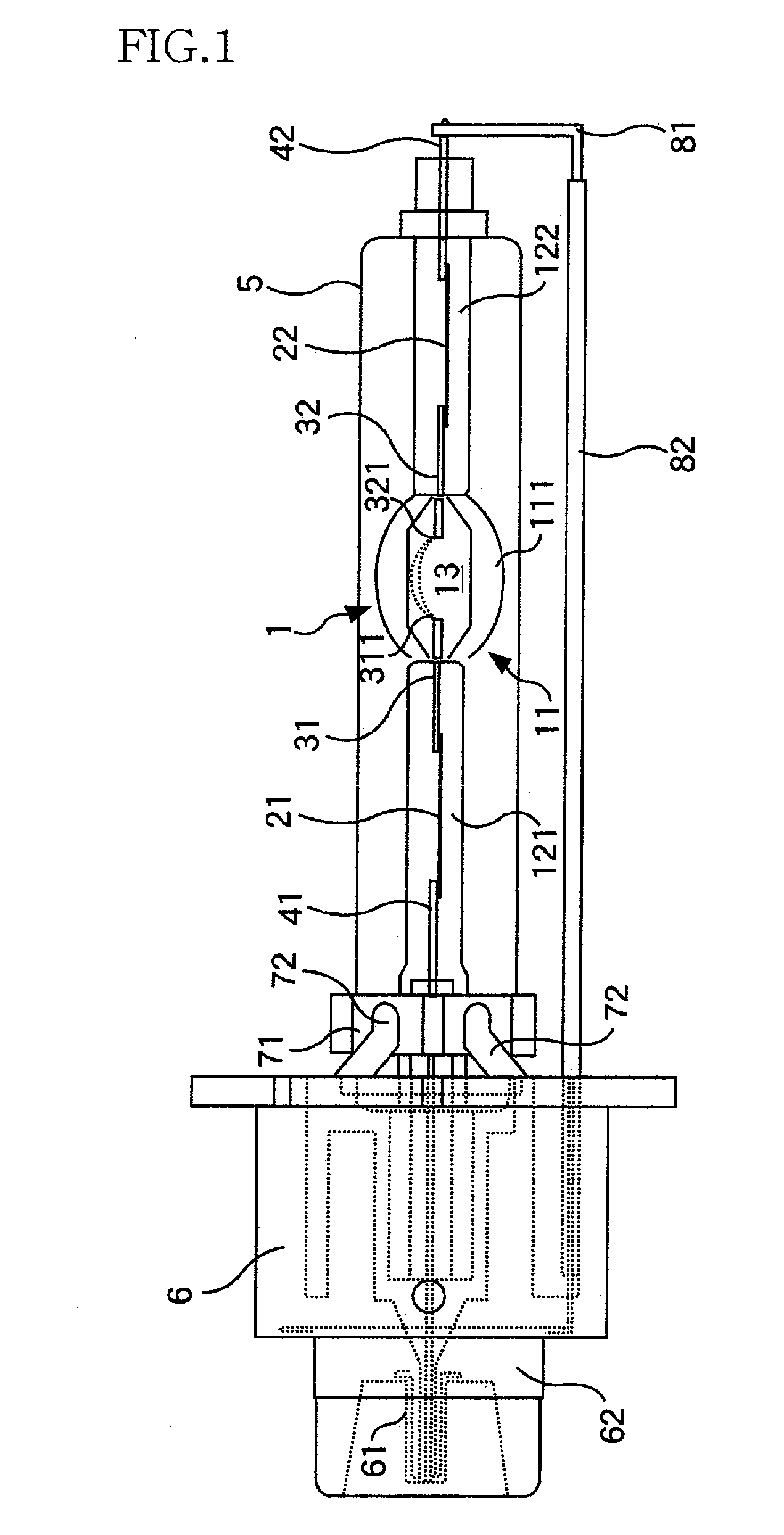 Metal halide lamp and lighting device using therewith