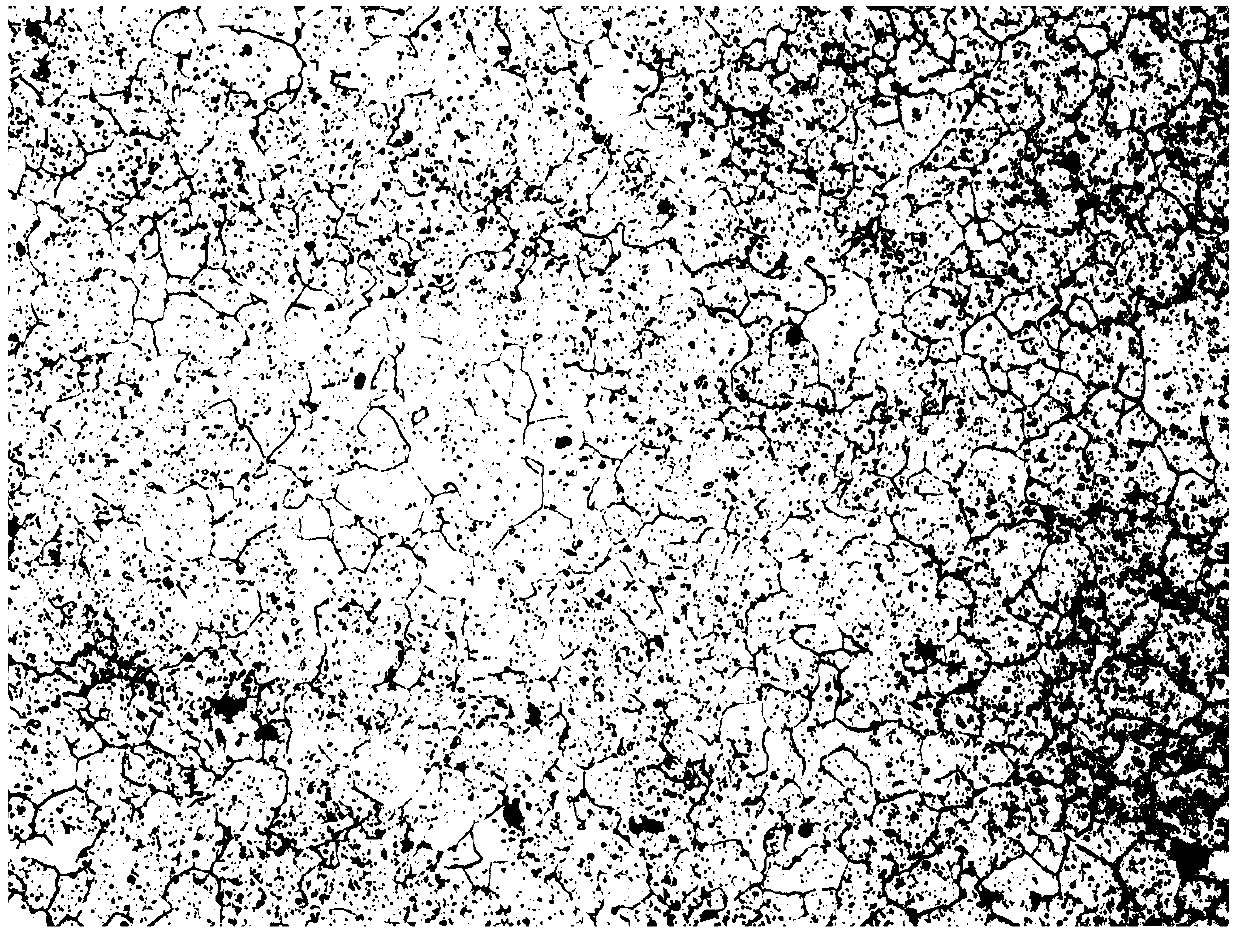 Rapid metallographic determination method for grain size of GCr15 steel bearing assembly