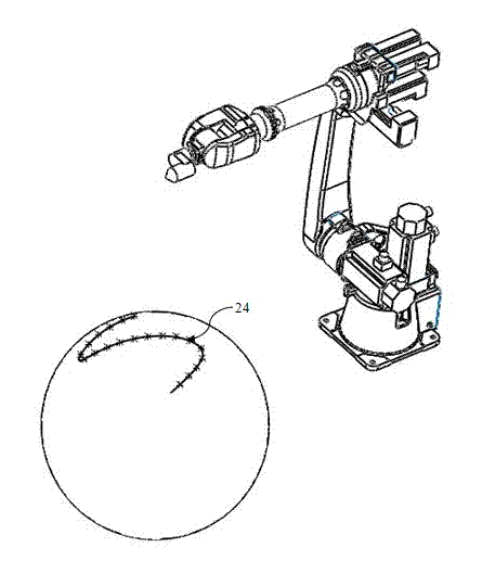 Method for achieving industrial robot off-line programming based on three-dimensional modeling software