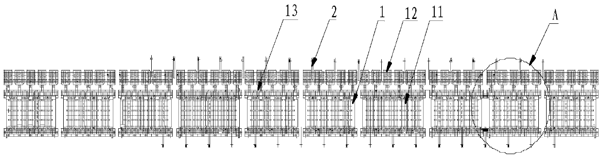 Heating device for intermediate blank