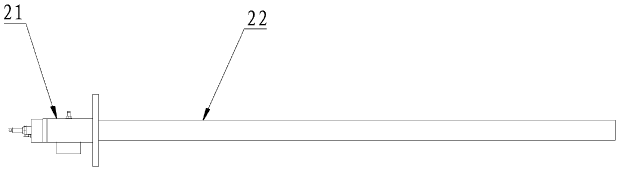 Heating device for intermediate blank