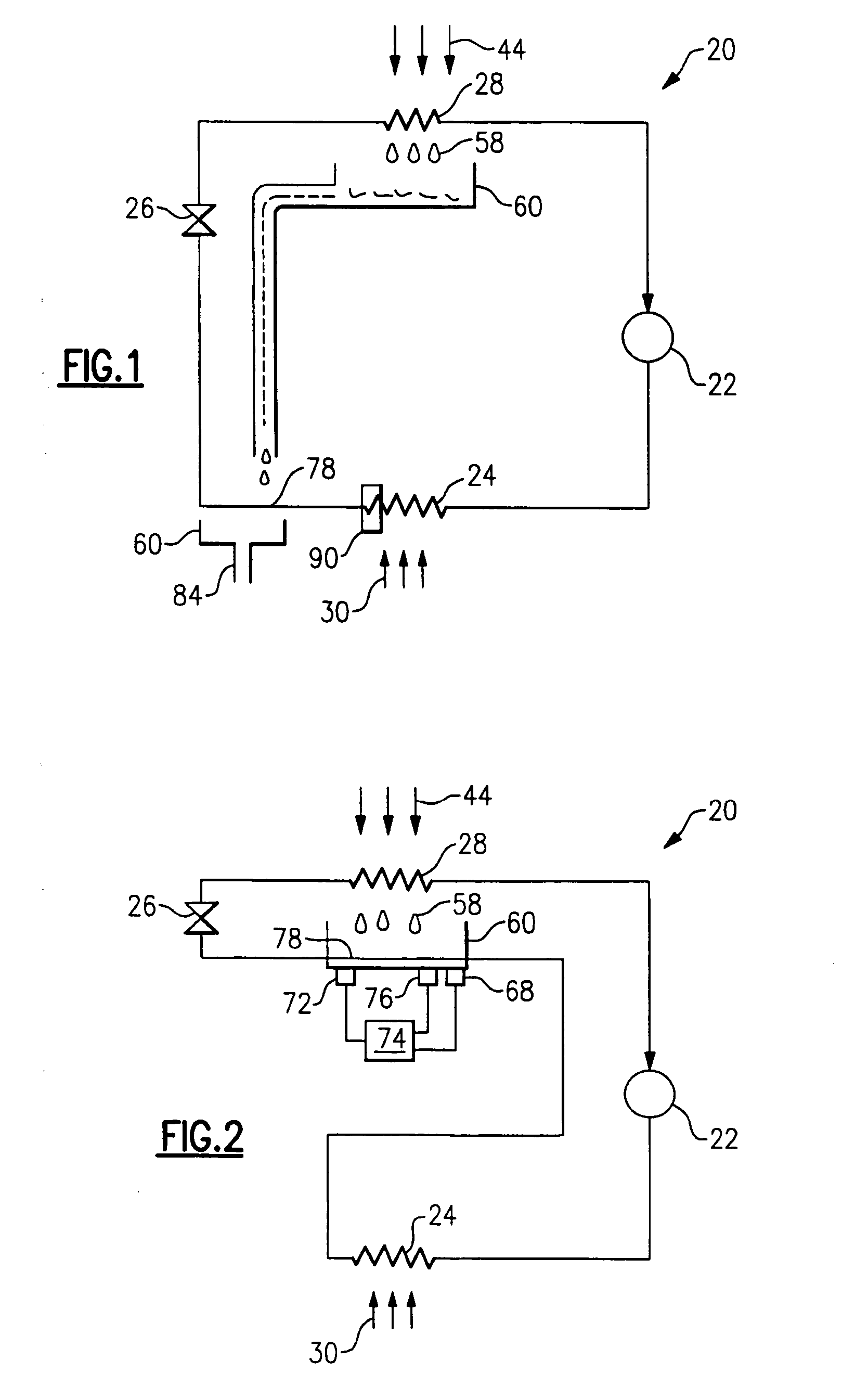 Refrigerant subcooling by condensate