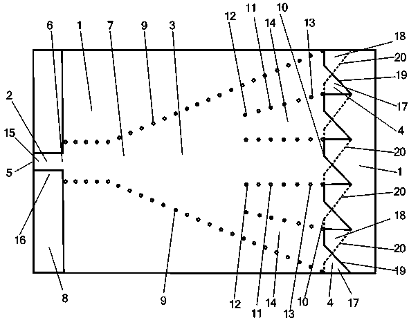 Thin-substrate phase correction slot-line planar horn antenna