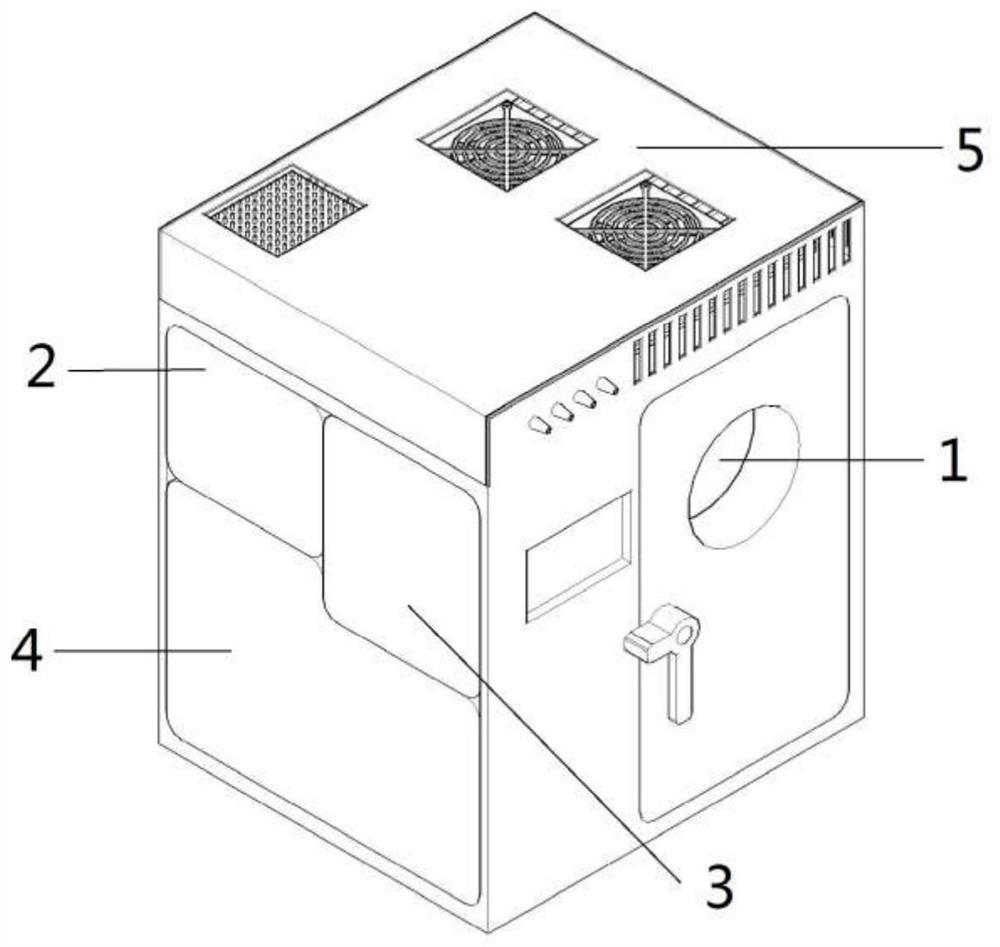 A miniature terrestrial ecosystem experimental device that can operate in a microgravity environment