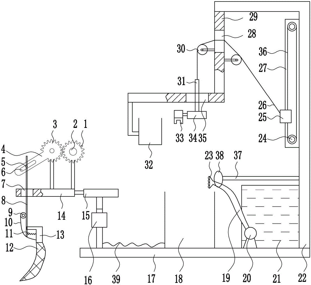 Garbage fishing device for sports swimming pool