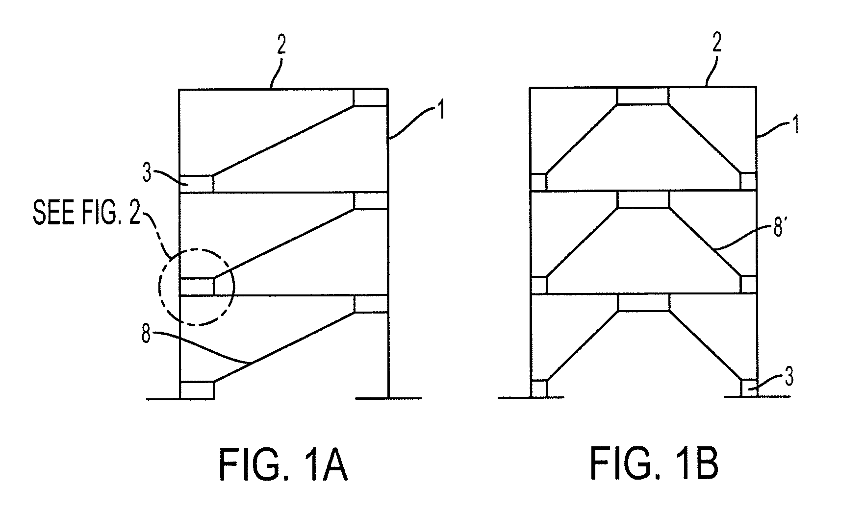 Braced frame force distribution connection