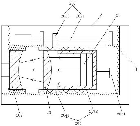 Lens assembly for eyesight detection