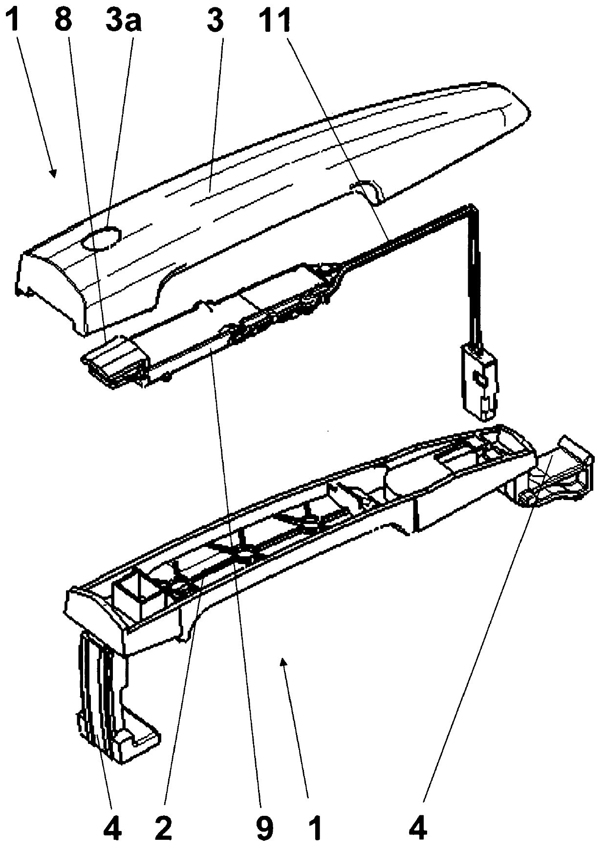 Door handle for motor car