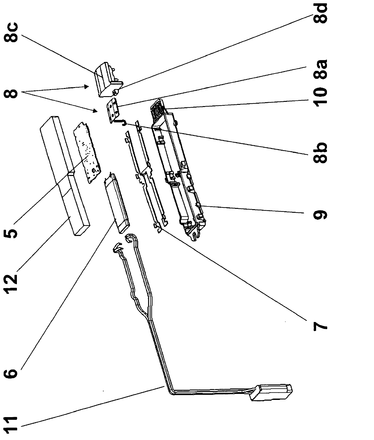 Door handle for motor car