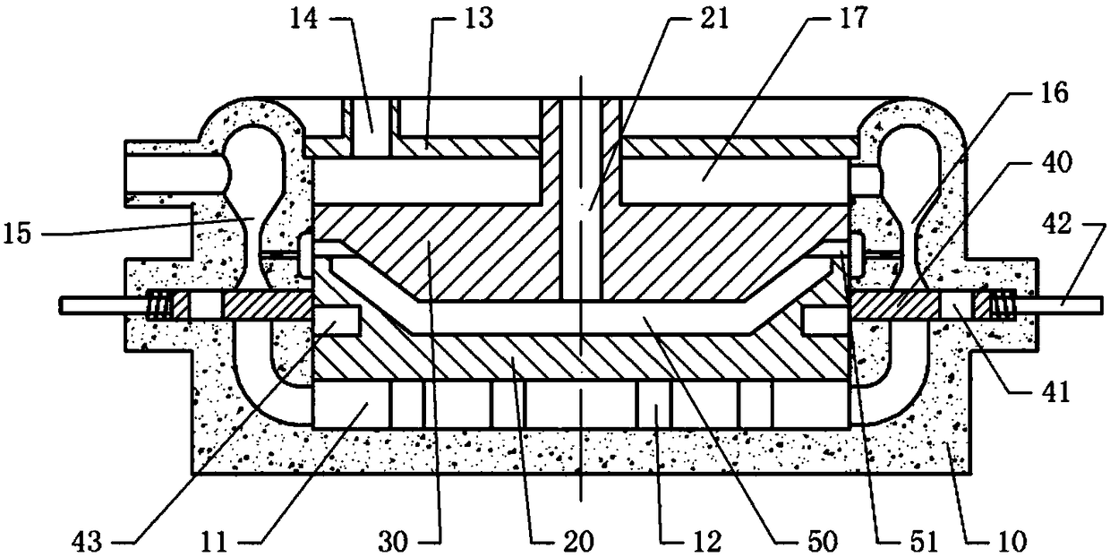 Combined auto parts injection mold