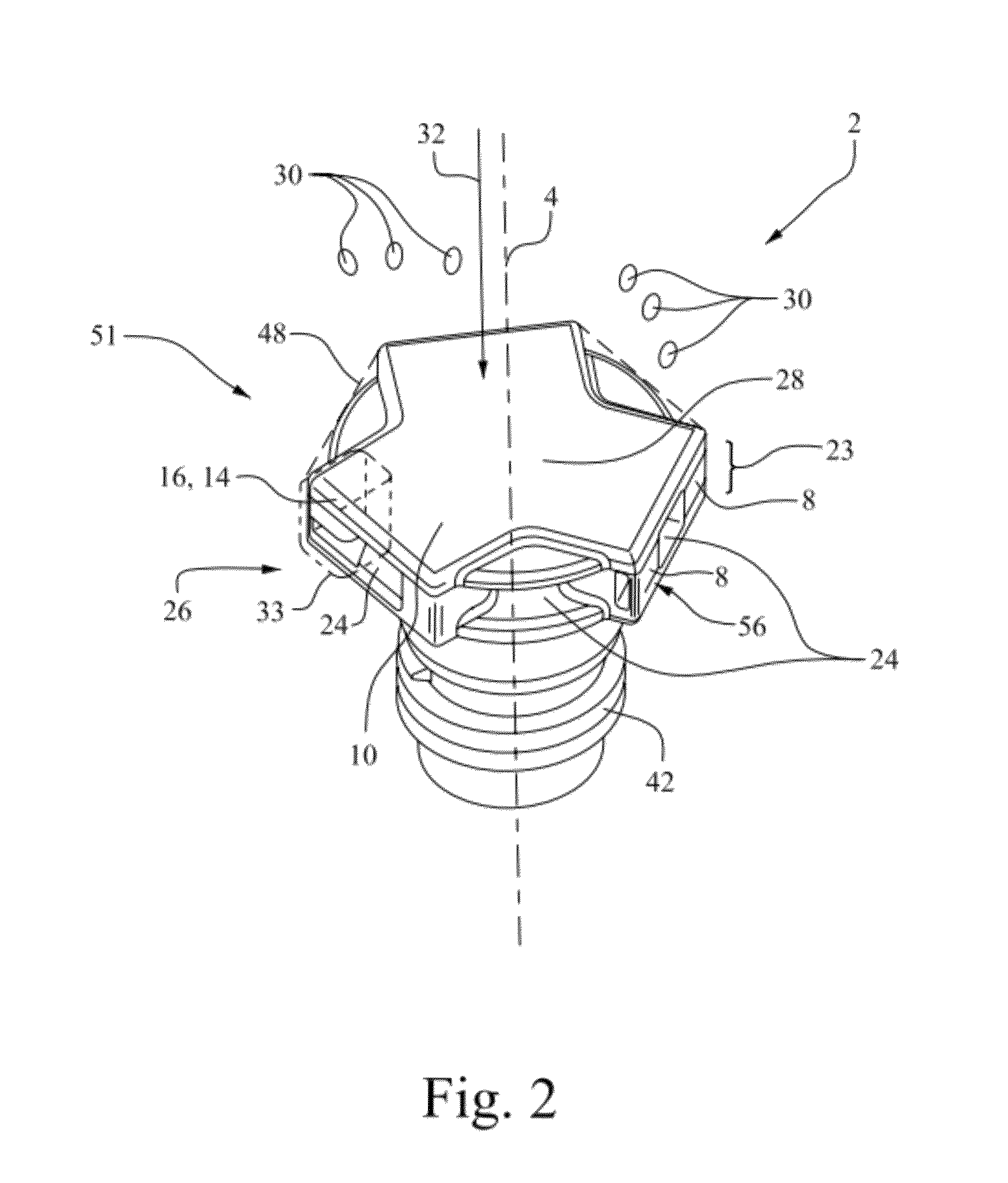 Dishwasher and inlet bolt