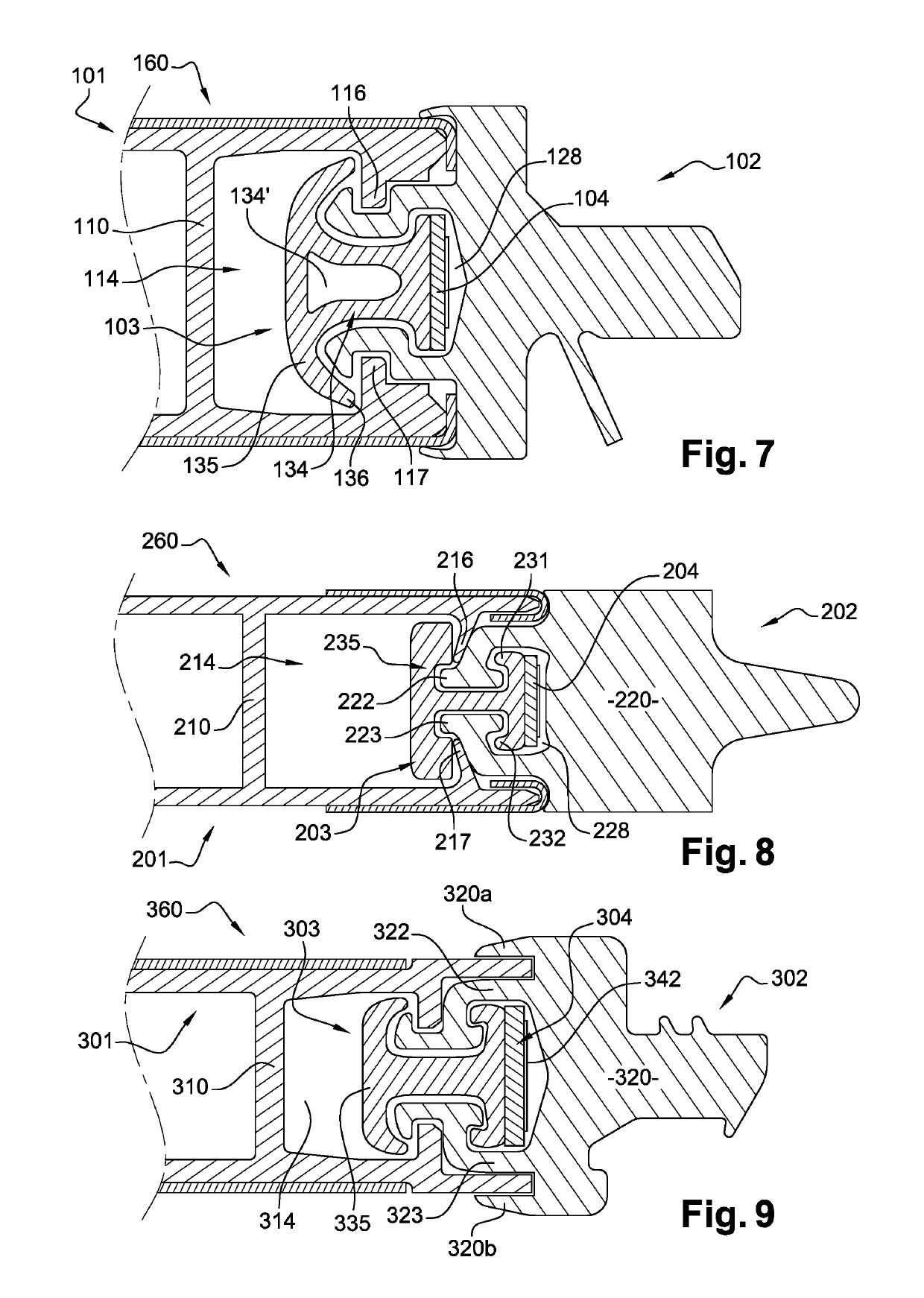 Signaling assembly for a door leaf, door and corresponding transport vehicle