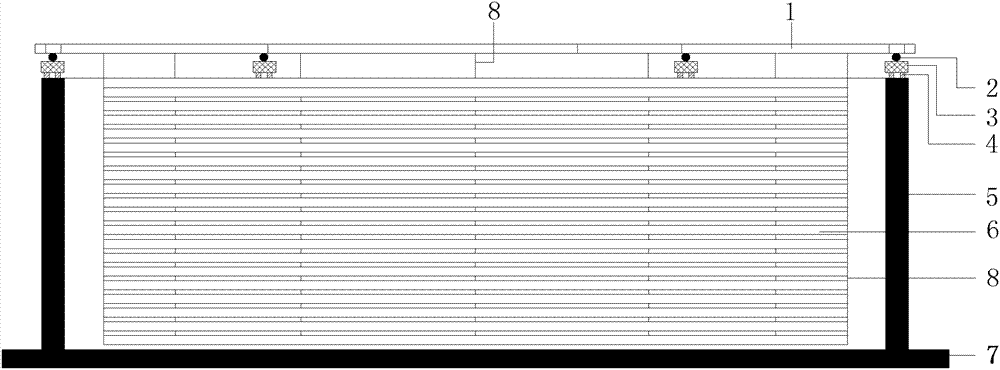 Suspension type multi-dimensional input horizontal multi-directional shearing model casing device