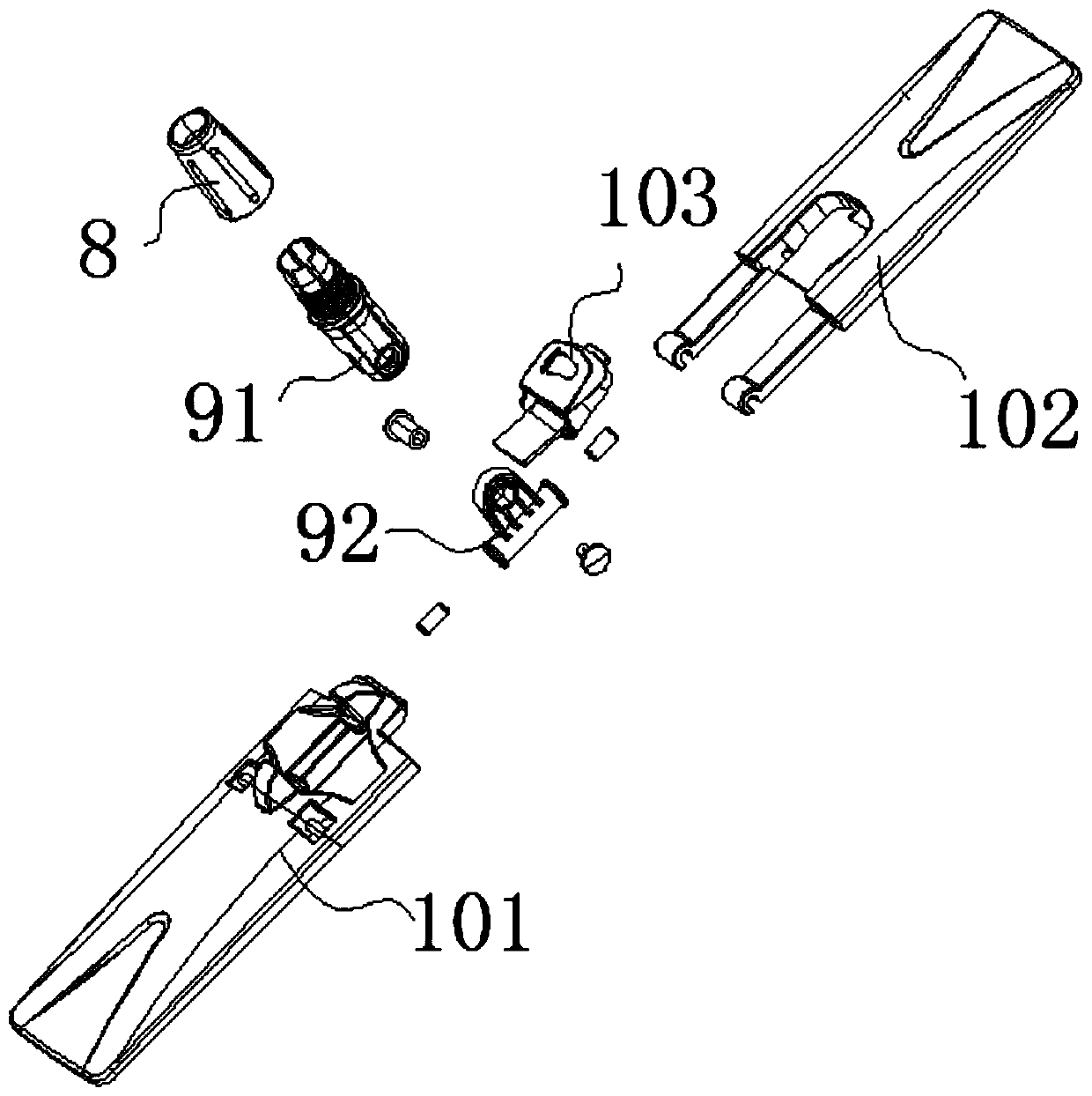 Horizontal plate mop