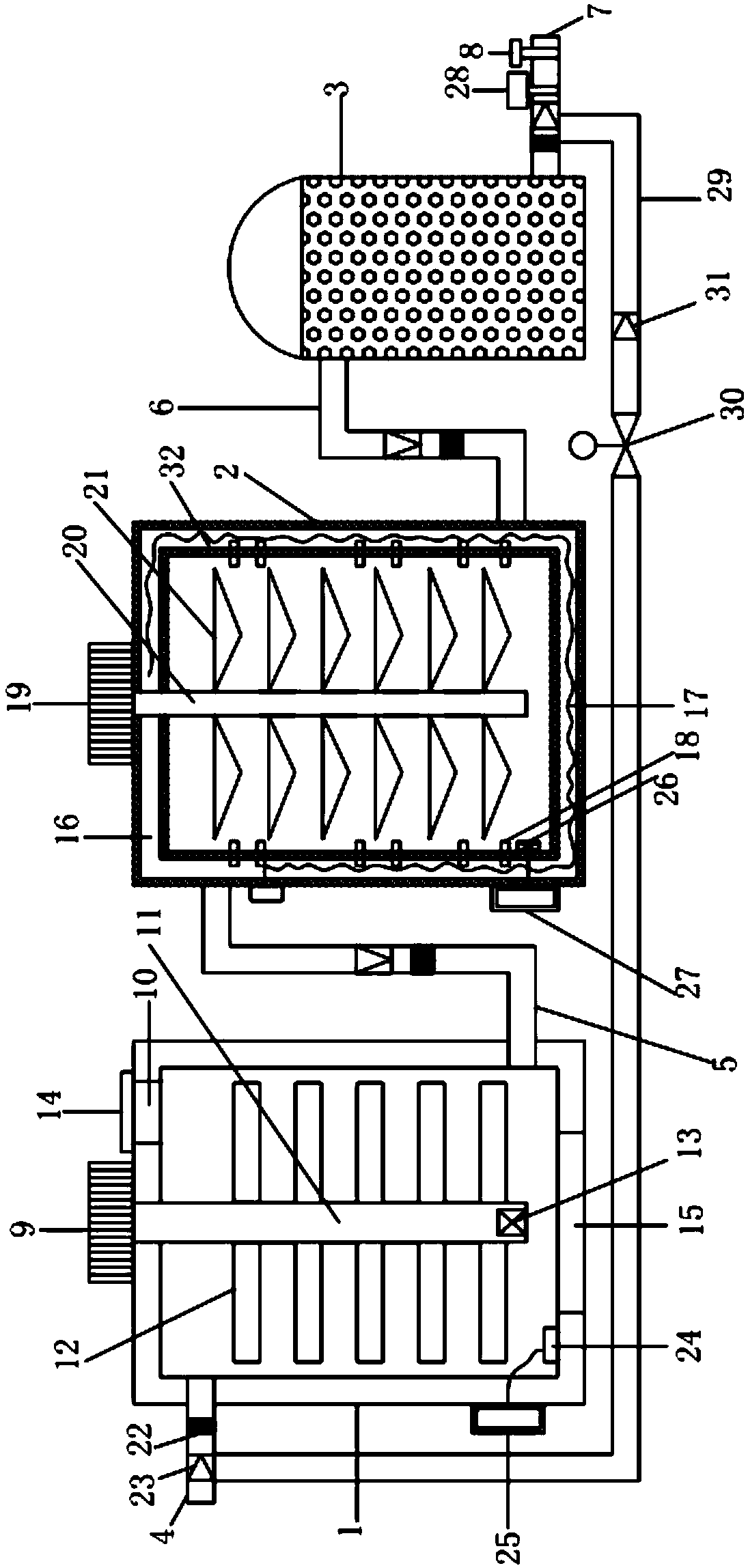 Purification device for sewage sterilization and deodorization and operation process of purification device