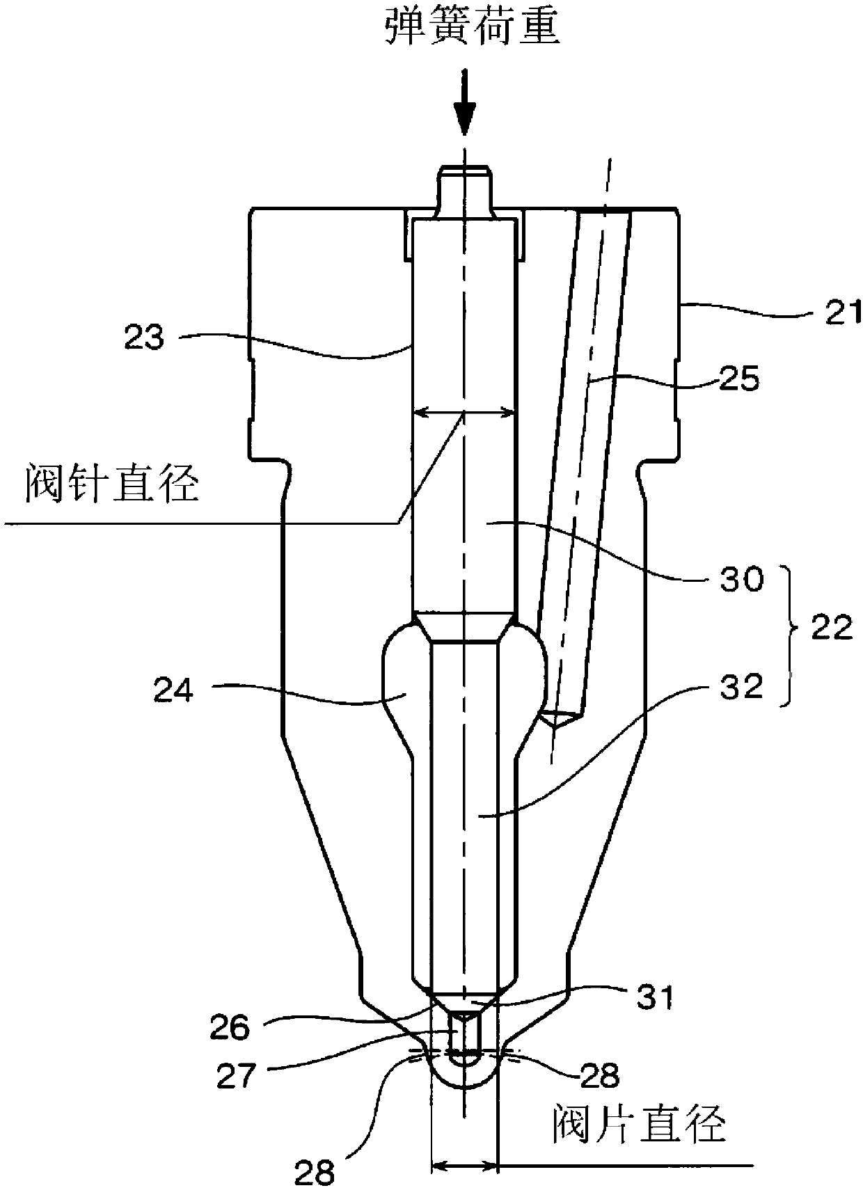 Four stroke injection valve