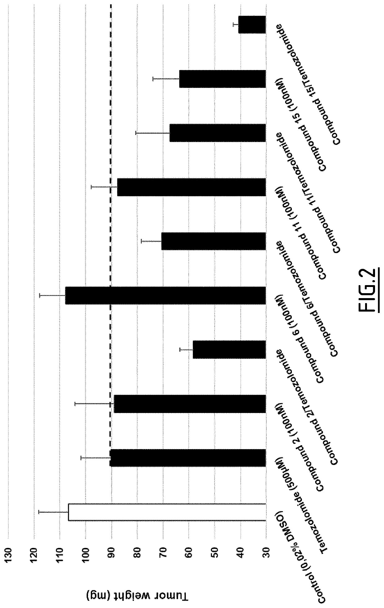 Method of treating cancer with a combination of benzylideneguanidine derivatives and chemotherapeutic agent