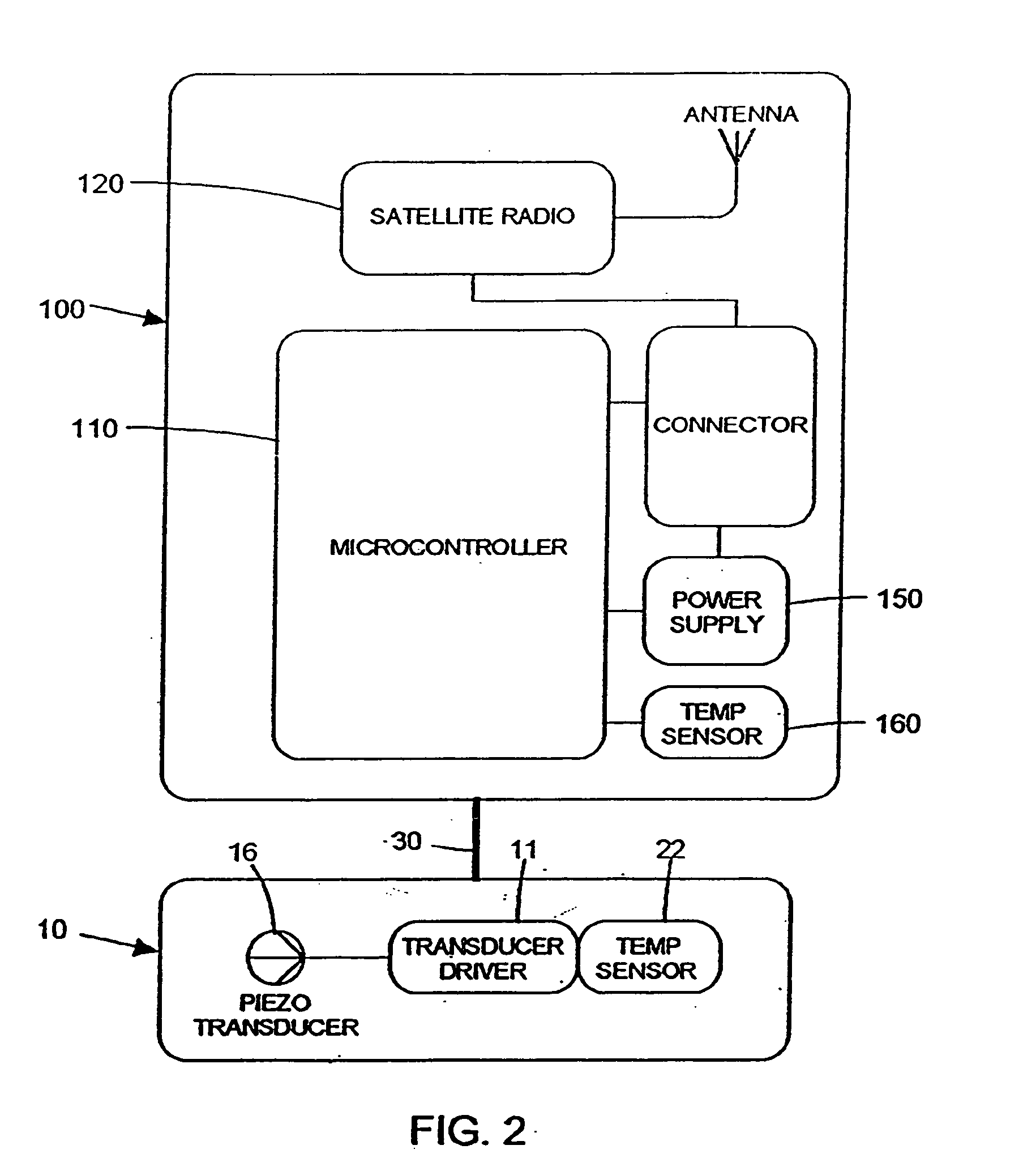 Ultrasonic fuel level monitoring device