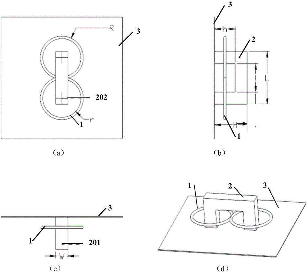 Inductive thermal image nondestructive testing device based on commensal type magnet yoke coil