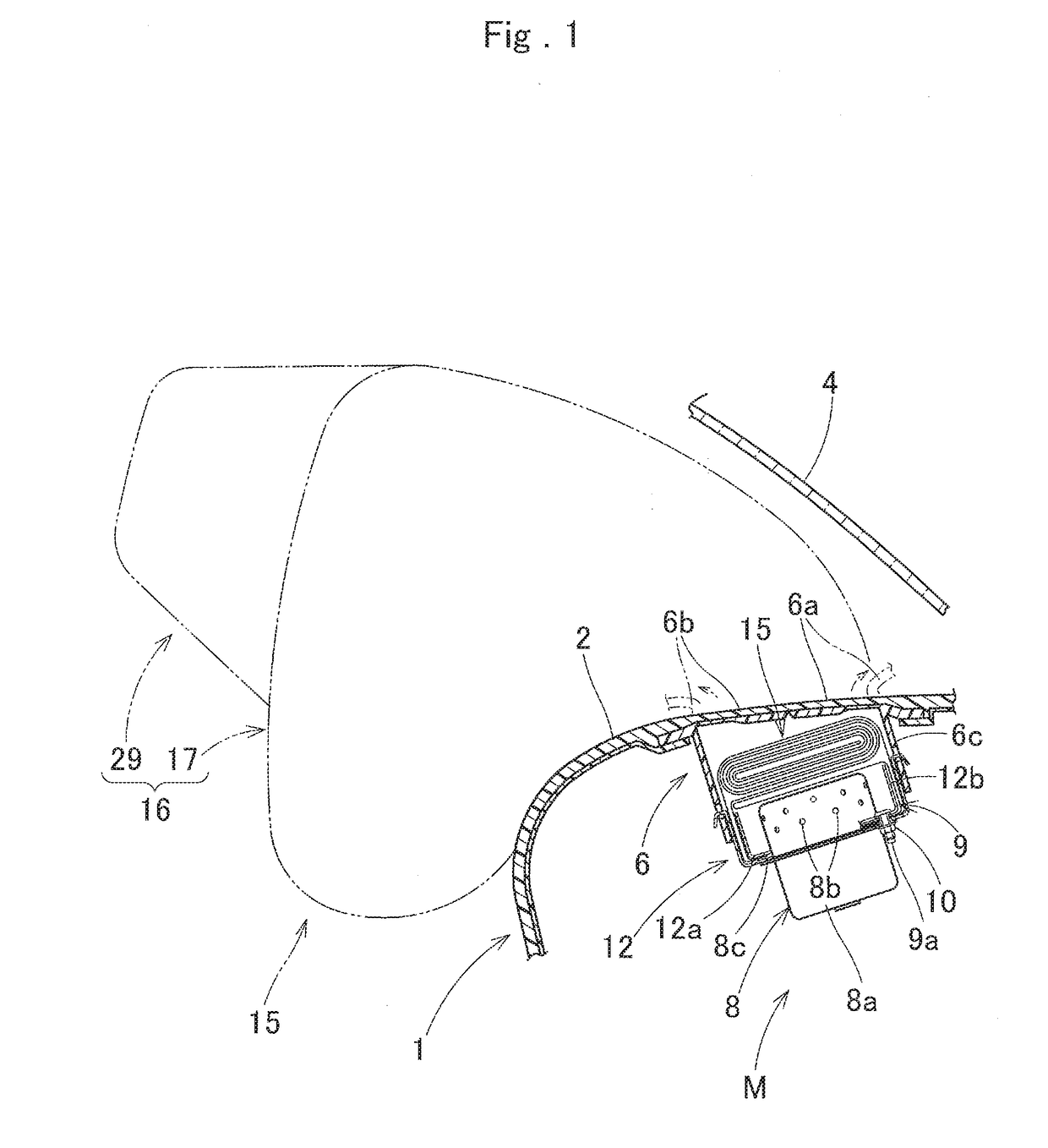 Airbag device for a front passenger seat