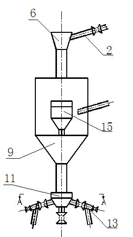 Feeding device and method for cadmium-removing boiling purification tank system