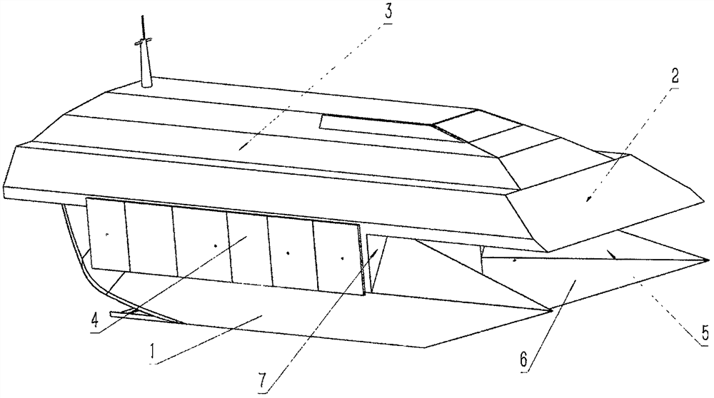 A wave-resistant catamaran