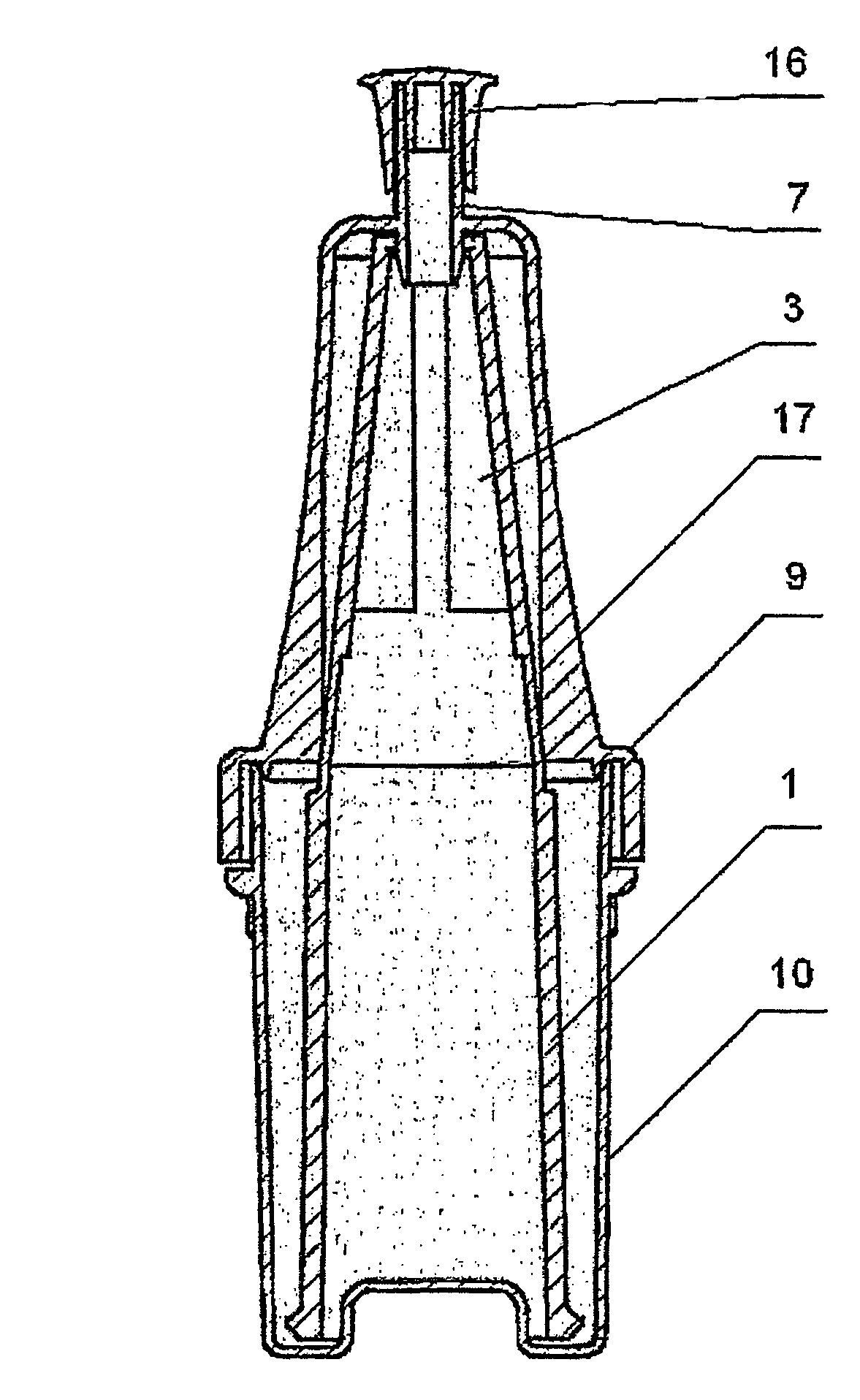 Device and composition for blowing a soap bubble