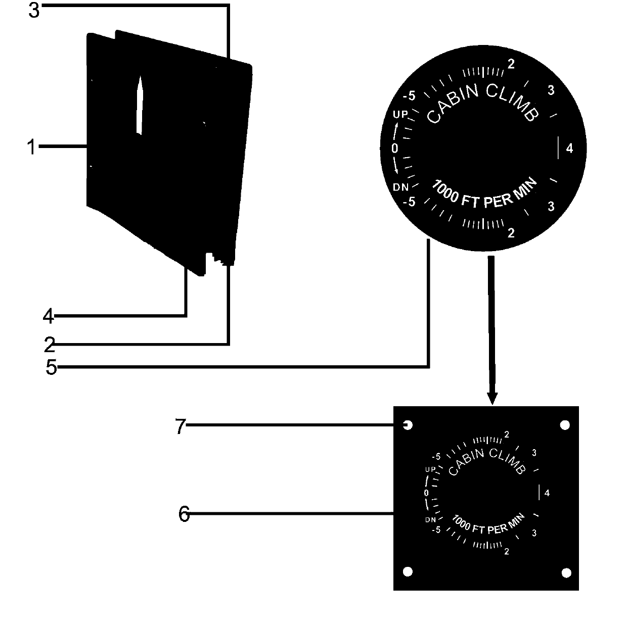 Climbing altimeter for analog machine