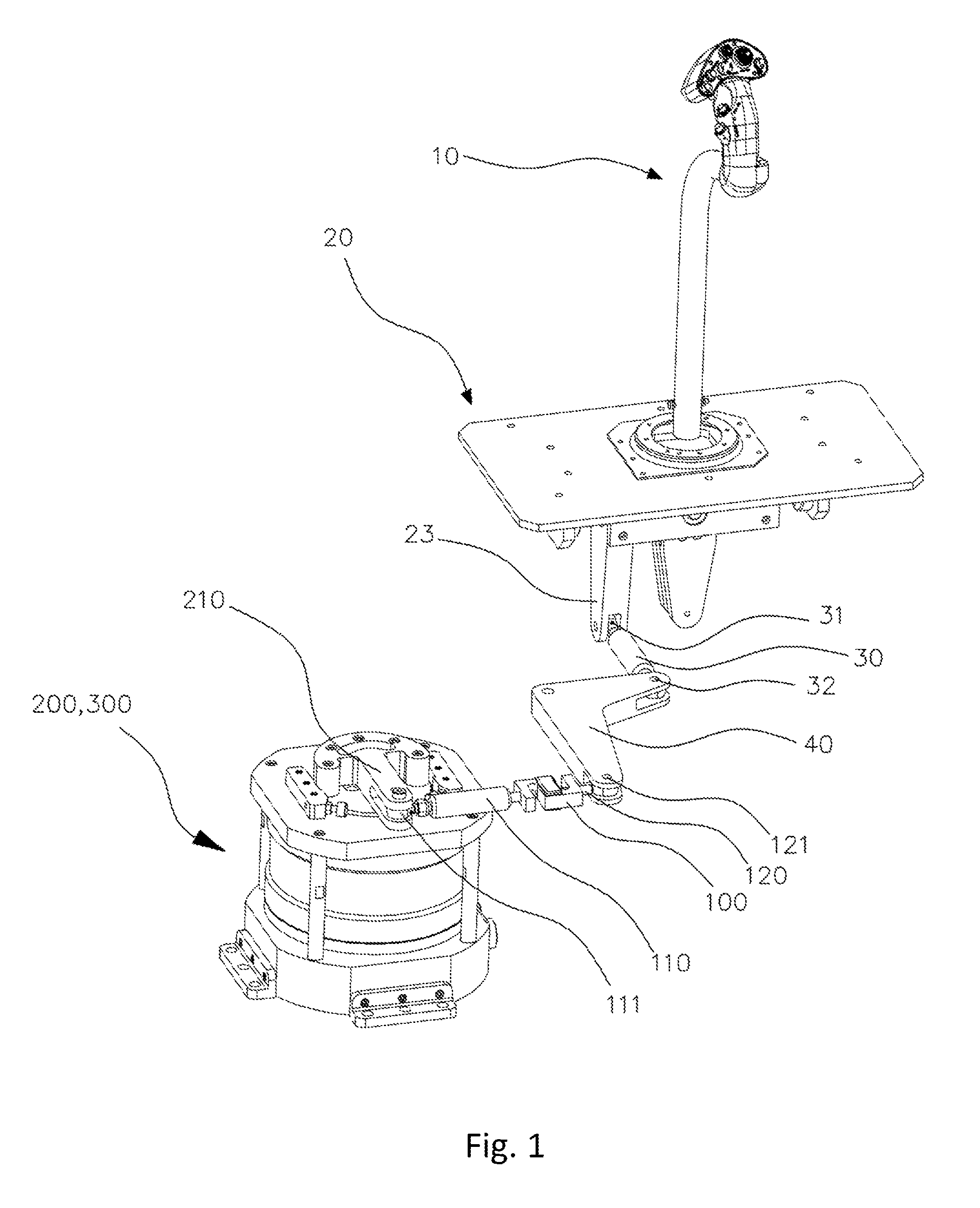 Actuator for control loading system