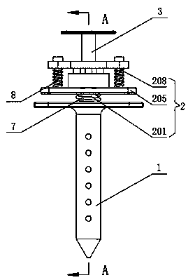 Rapid detection device for pesticide residue