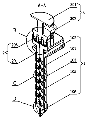 Rapid detection device for pesticide residue