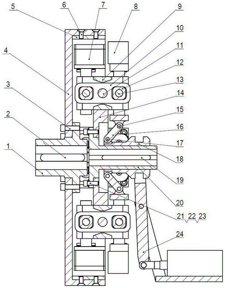 Radial-adjusting permanent magnetism speed adjusting device