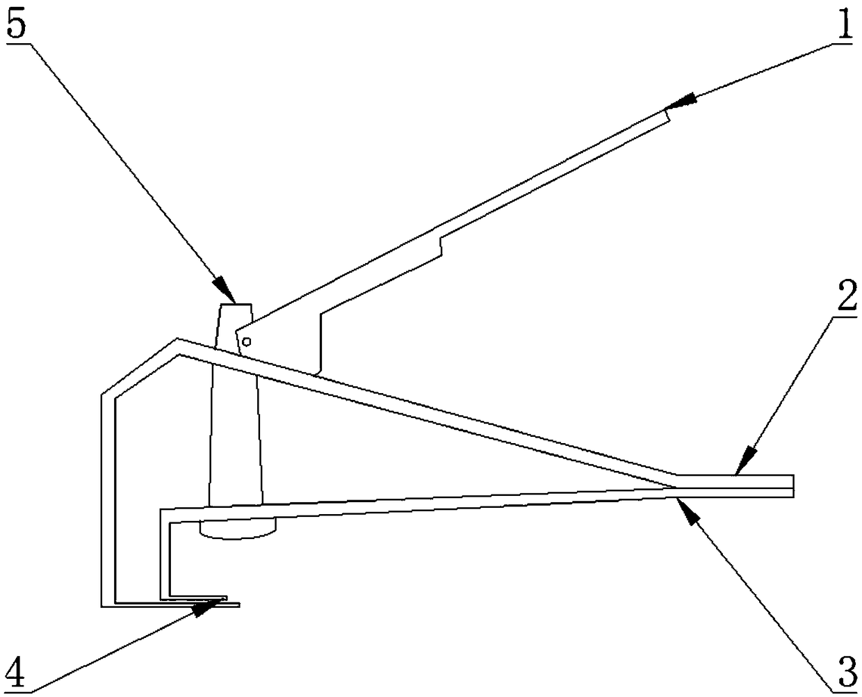 Portable energy-saving type novel nail puller and using method thereof