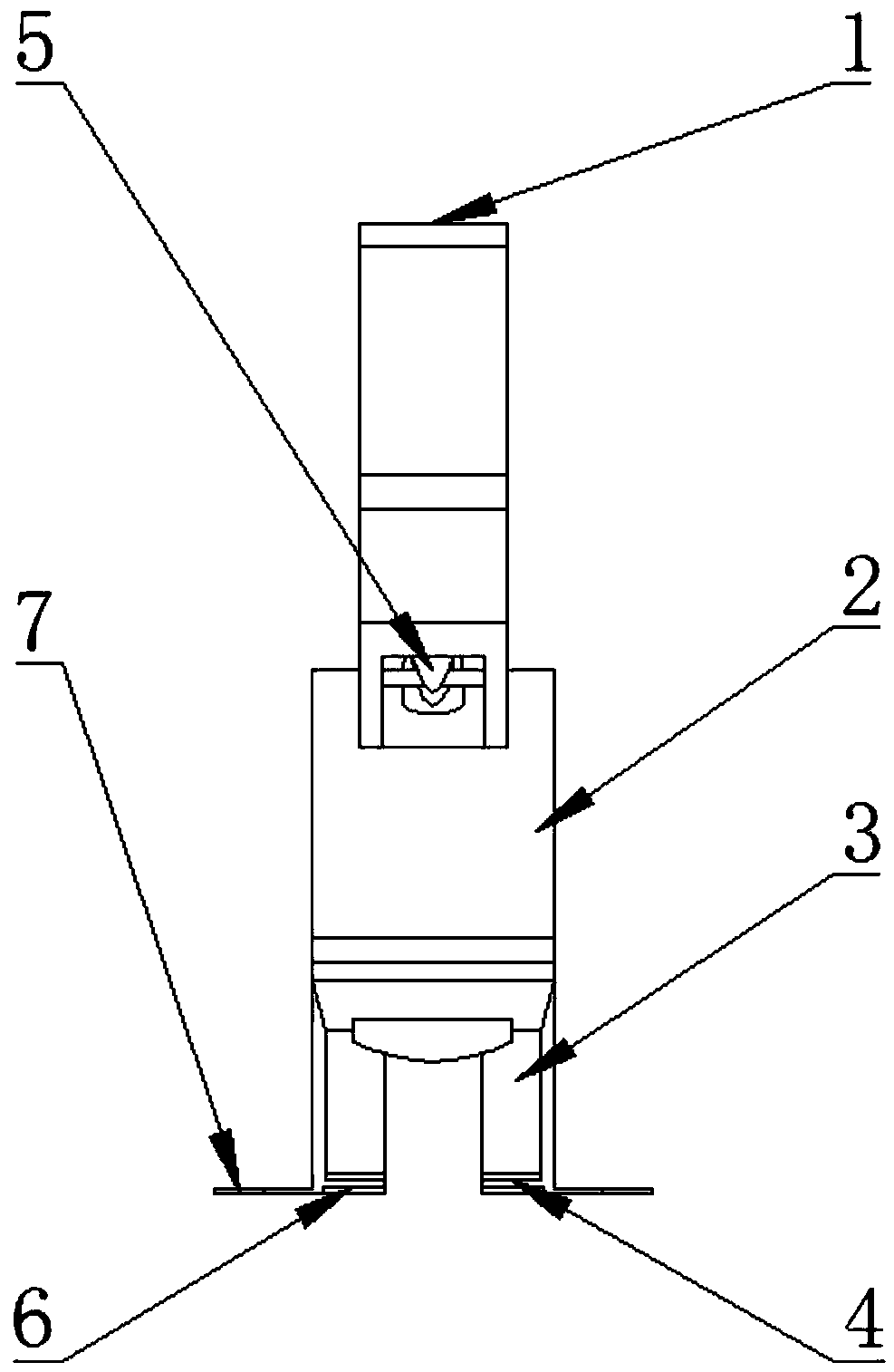 Portable energy-saving type novel nail puller and using method thereof