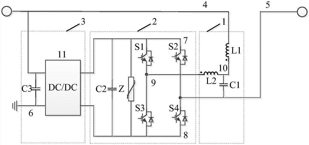 Fault current controller of DC power distribution network and control method