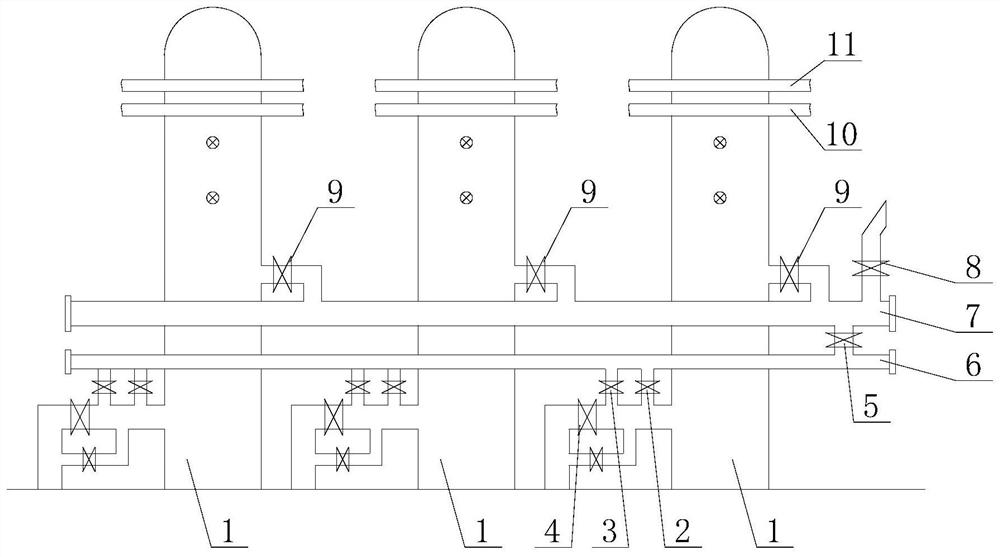 Undisturbed furnace changing control method for hot blast stove