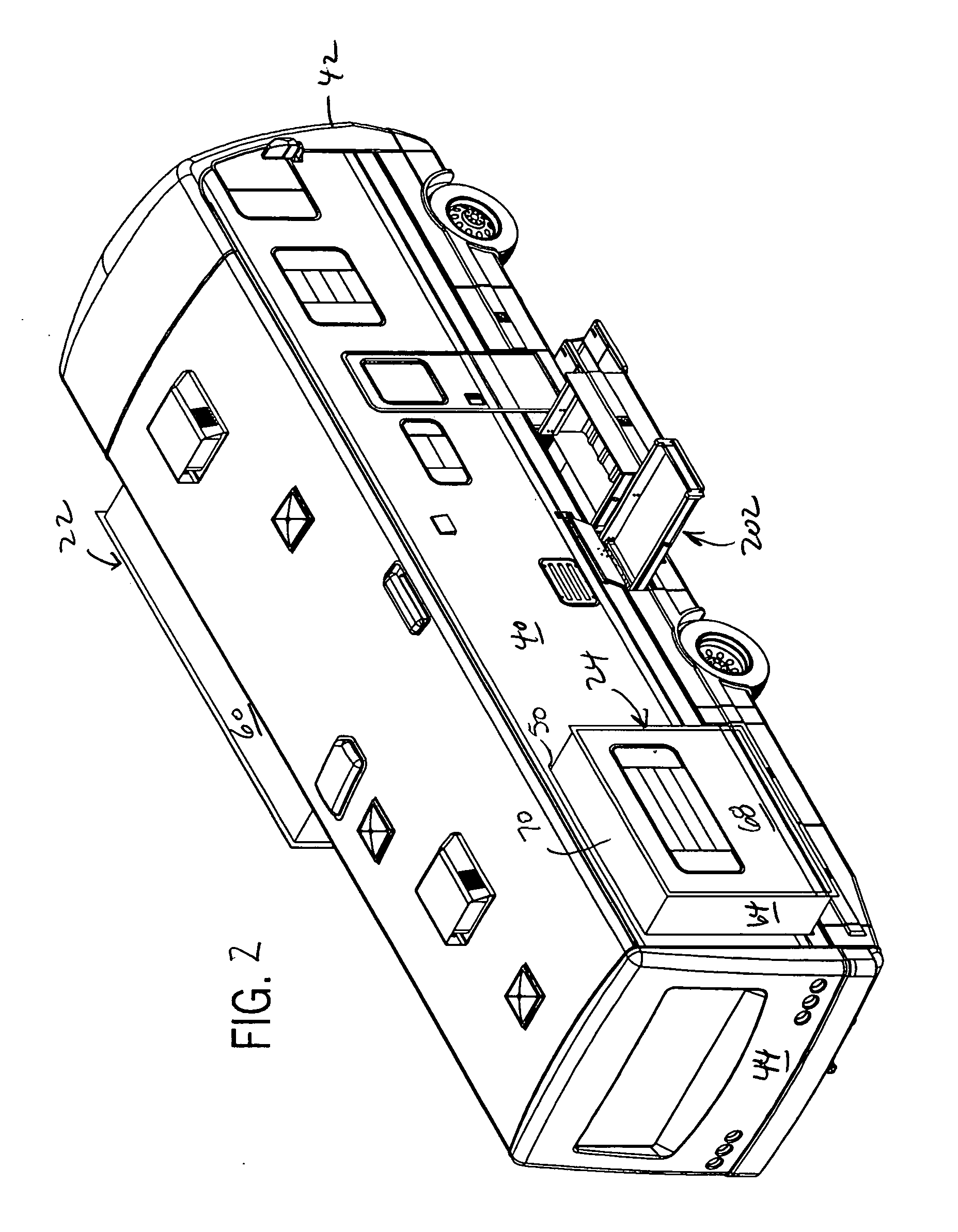 Vehicle slide-out operating mechanism