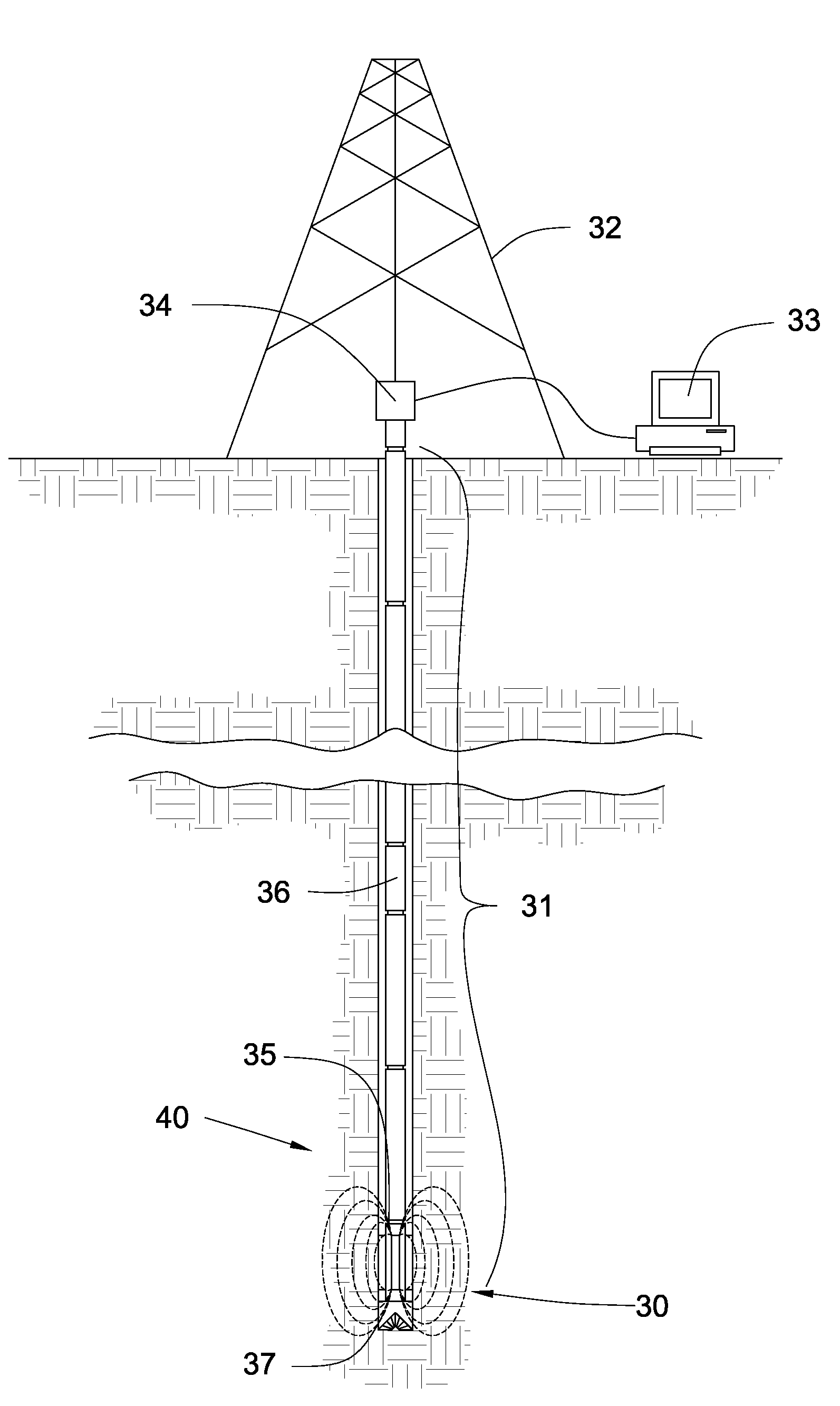 Flexible inductive resistivity device