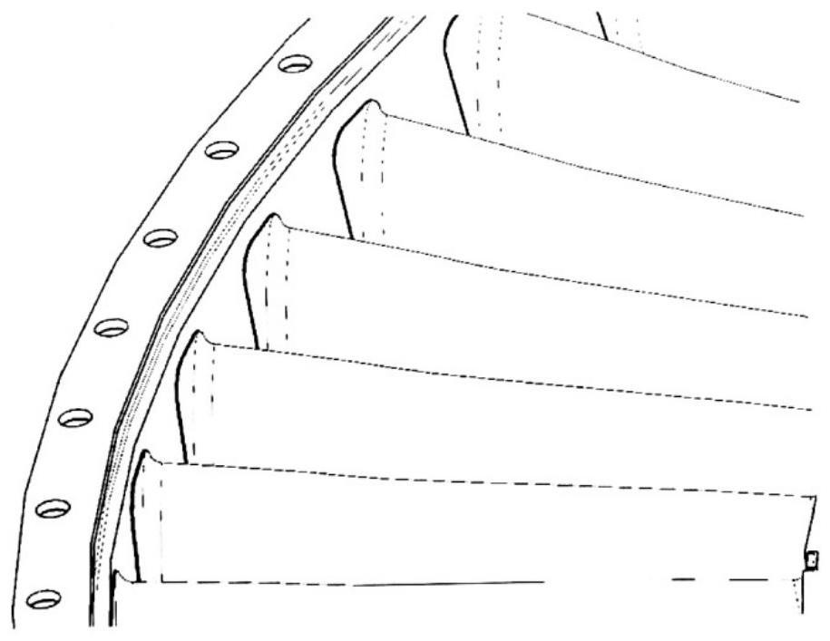 Mounting edge repairing method