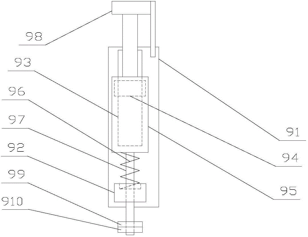 Conveying rail for feeding device of bearing marking machine