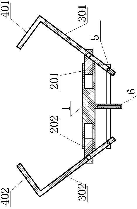 Sliding deformation and wide-opening type cleaning device